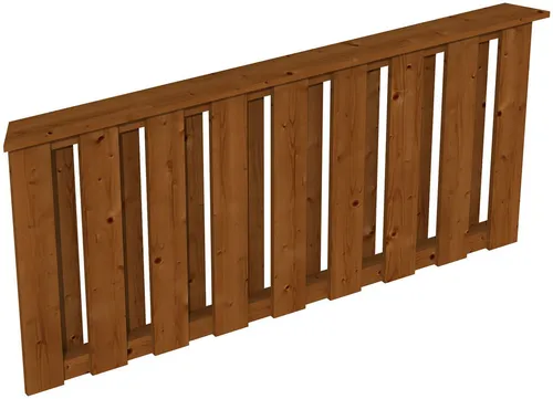 Brüstungsgeländer SKANHOLZ "Deckelschalung", braun (nussbaum) - Lampen für Außenbereich, robust aus Douglasie, widerstandsfähig gegen Pilz- und Insektenbefall, ideal für SKAN HOLZ Pavillon Colmar 3.