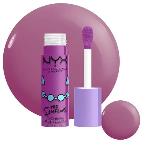 NYX Professional Makeup Saucy Sisters Fat Cheeks Liquid Blush, saftig, aufbaubar, ultra hydratisierend, vegan, Lavendar Sass, 1 Stück