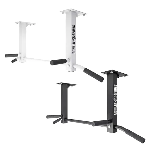 GORILLA SPORTS® Klimmzugstange Deckenmontage - Verstellbare Pull Up Bar - Klimmzugstange für den Heimgebrauch, verstellbar und aus robustem Stahl, ideal für effektives Training und Fitnessübungen.