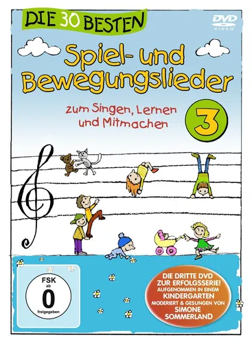 Die 30 besten Spiel-und Bewegungslieder Vol. 3 DVD Neu & Eingeschweisst