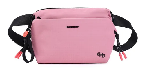 Hedgren Gürteltasche Waistbag Rosa - Stylische Bauchtasche in Rosa mit geometrischem Muster, ideal für den täglichen Gebrauch. Kompakt und leicht, perfekt für unterwegs.