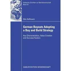 Nils Hoffmann | German Buyouts Adopting a Buy and Build Strategy | Taschenbuch