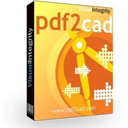 Visual Integrity PDF2CAD Version 9 - PDF in DWG und DXF Konverter - Leistungsstarke Büroanwendungssoftware, die PDF-Dateien effizient in bearbeitbare DWG- und DXF-Formate konvertiert. Spart Zeit mit intelligenter Objekterkennung und ermöglicht die Stapelkonvertierung.