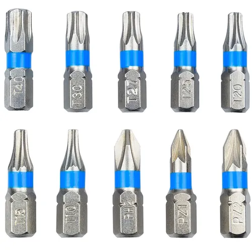 HASKYY® Torx KREUZ 1/4" Bits Set 50 tlg. aus hochwertigem S2 STAHL + Organizer