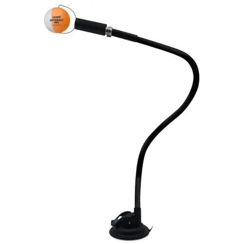 GEWO Spin Coach Tischtennis Spintrainer – Effektive Trainingshilfe für Spin-Übungen - Verbessern Sie Ihre Tischtennis-Technik mit dem Spintrainer. Flexibler Arm für individuelles Training, inklusive rot-weißem Ball zur Sichtbarmachung der Spin-Rotation. Ideal für Kinder und Erwachsene – perfekt für Zuhause oder unterwegs.