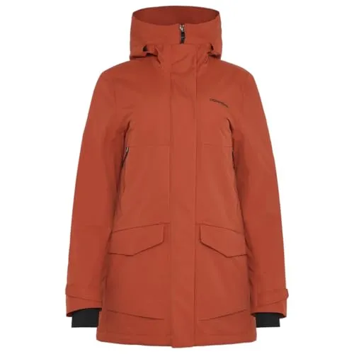 Didriksons Frida WNS Parka 7 rust (J13) 40 - Outdoor Freizeitjacken für Damen, wetterfester Parka mit 10.000 mm Wassersäule, atmungsaktiv und tailliert für optimalen Komfort und Schutz bei jedem Wetter.