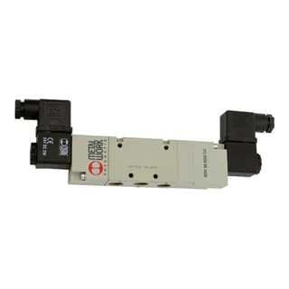 Riegler 5/3-Wegeventil, elpn, ext. Steuerl., Mitte geschl., G 1/2, 24 VDC