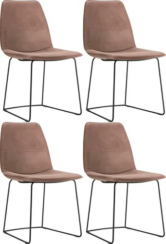 freistil ROLF BENZ Schalenstuhl 117 (4 St), mit schmalem Metallgestell in Schwarz, ohne Armlehne