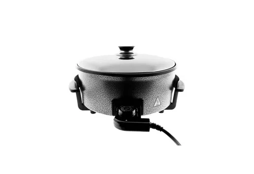 Mulex Elektrische Pizzapfanne 1500W - Vielseitige Multifunktionspfanne mit Antihaftbeschichtung, ideal für Pizza und Grillgerichte. Ø36 cm, perfekt für genussvolle Momente.