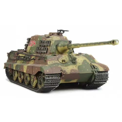 German Tank-RC Panzer Königstiger Full Option mit Tarndecke 1:16 - RC-Modelle mit Licht- und Soundfunktion, ready to go! Ideal für Modellbau-Enthusiasten und Panzerliebhaber.