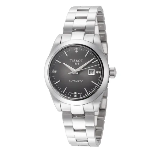 Tissot Automatic Watch T1320071106600 - Elegante Herrenarmbanduhr mit 29,30 mm Gehäuse, Schweizer Automatikwerk und funkelnden Diamanten auf dem Zifferblatt – ideal für stilbewusste Männer.
