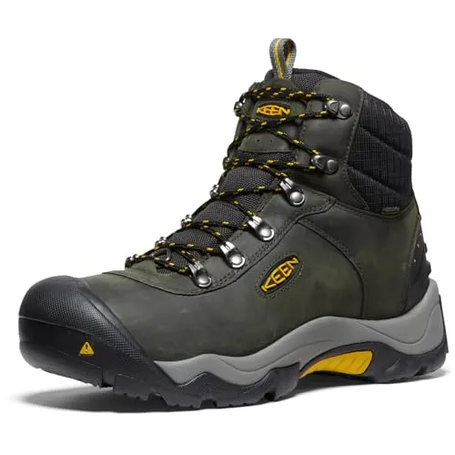 KEEN Herren Revel 3 Wanderstiefel – Magnet/Tawny Olive, 42 EU - Wasserdichte Stiefel für Herren mit KEEN.WARM-Isolierung für Komfort bis -32 °C; ideal für Outdoor-Abenteuer und unwegsames Gelände.