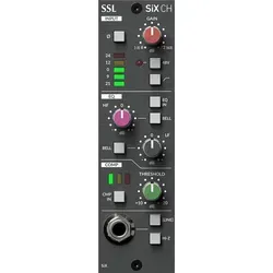 SSL Solid State Logic SSL 500 SIX Channel Strip - Effektgeräte & Signalprozessoren – Mini Channel Strip im API 500 Format mit ultra-cleanem SuperAnalogue Mikrofonvorverstärker und integriertem Compressor für professionelle Aufnahmen.