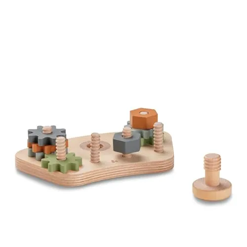hauck Play Repairng S, Gears & Nuts – Baby Spielzeug ab 10 Monaten Kompatibel mit Alpha Play Tray & Arketa Play Tray für Hochstühle Alpha+ Beta+ & Arketa, Fördert Auge-Hand-Koordination & Motorik