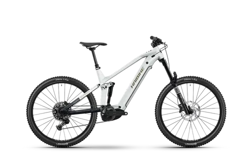 Haibike ALLTRAIL 8 2026 - E-Mountainbike in Weiß/Blau/Gold - Vielseitiges E-Mountainbike mit agilem Alu-Rahmen und 140mm Federweg. Ideal für jeden Trail und ausgestattet mit hochwertigen Komponenten für ein unvergessliches Fahrerlebnis.