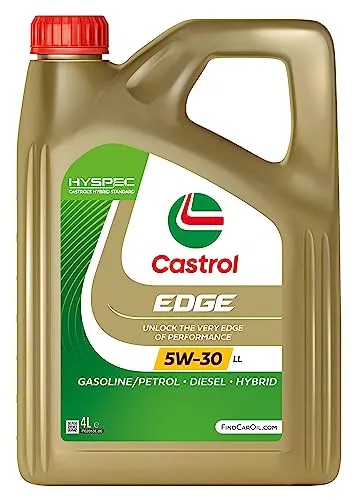Castrol Edge 5W-30 LL - Hochleistungsmotoröl mit Fluid TITANIUM TECHNOLOGIE, optimaler Schutz und Leistung unter extremen Bedingungen, ideal für Hybridfahrzeuge