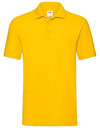 Fruit of the Loom Herren Poloshirt, Gelb (Sunflower Yellow), XXX-Large