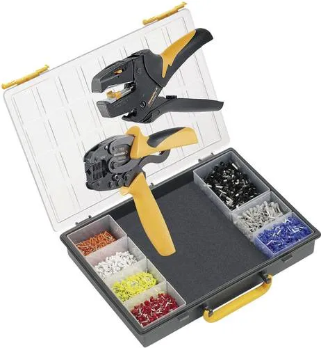 Weidmüller CRIMP-SET PZ 3 9028650000 Crimpzangen-Set Aderendhülsen 5 bis 60mm² Inkl. Abisolierzange, Inkl. Crimpsortiment mit