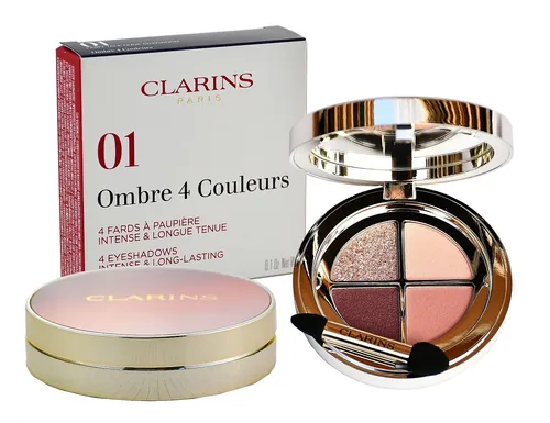 Clarins Ombre 4 Couleurs 01 Fairy Tale Nude Gradation - Lidschatten mit 4 harmonischen Farben für vielseitige Looks, ideal für einen natürlichen und strahlenden Teint.
