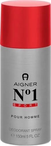Aigner N°1 Sport Deodorant Spray 150 ml - Deospray für Männer, langanhaltender Schutz und erfrischender Duft, ideal für aktive Lebensstile.