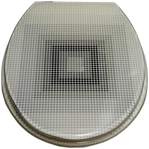 WC-Sitz ADOB "New York", oval, weiß - Hochwertiger ovaler WC-Sitz in elegantem Weiß. Besonders kratzfest und mit hoher Belastbarkeit, ideal für den täglichen Einsatz. Verleiht Ihrem Badezimmer einen modernen Touch.