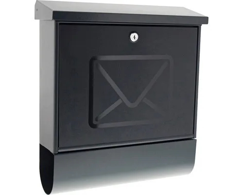 BURG-WÄCHTER Lucenta 2700 ANT Briefkasten - Wandbriefkasten aus verzinktem Stahl mit transparenter Tür und integriertem Zeitungsfach. Ideal für sicheren Postempfang bis DIN C4, ohne Namensschild für mehr Privatsphäre. Hergestellt in Deutschland.