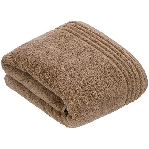 Vossen Badetuch Vienna Style Supersoft, Braun - Hochwertige Badtextilien - Hochwertiges Badetuch in Braun, 80x160 cm, Made in Austria. Saugfähig und angenehm weich mit Aufhängeschlaufe. Ideal für luxuriösen Komfort im Badezimmer.