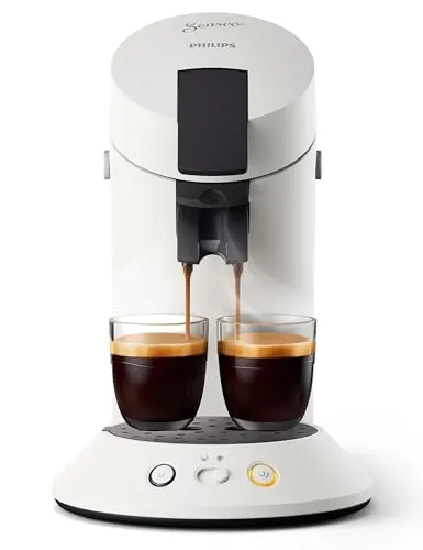 Philips Senseo Original Plus Kaffee Pad Maschine - Kaffeestärkewahl, Kaffee Boost Technologie für intensiven Genuss, umweltfreundlich aus 28% recyceltem Plastik