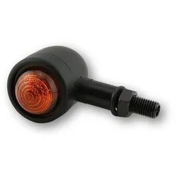 SHIN YO Blinker OLD SCHOOL Typ 1, schwarz - E-geprüfte Blinker für vorne und hinten im vintage Design, ideal für Oldtimer und Custom Bikes, Paar | Kategorie: Blinker