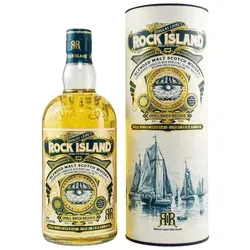Rock Island Douglas Laing - Small Batch Release Blended Malt Whisky - Whisky aus Schottland, ungekühlt gefiltert mit maritimem Profil und 46,8% Vol. Ideal für Liebhaber von salzigen, würzigen und leicht rauchigen Aromen.