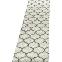 Ayyildiz Hochflorteppich Salsa 3201 Creme 80 cm x 250 cm - Stilvoller Hochflorteppich im skandinavischen Design, ideal für jeden Wohnraum. Die flauschige Oberfläche sorgt für ein angenehmes Laufgefühl und schafft Gemütlichkeit in Ihrem Zuhause.