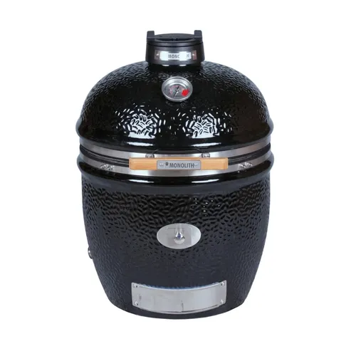 Monolith Keramikgrill Two.55 - Stand Alone in Schwarz - Premium Keramikgrill für Grill-Enthusiasten, bietet vielseitige Kochmöglichkeiten und hervorragende Wärmespeicherung für perfekte Grill-Ergebnisse.