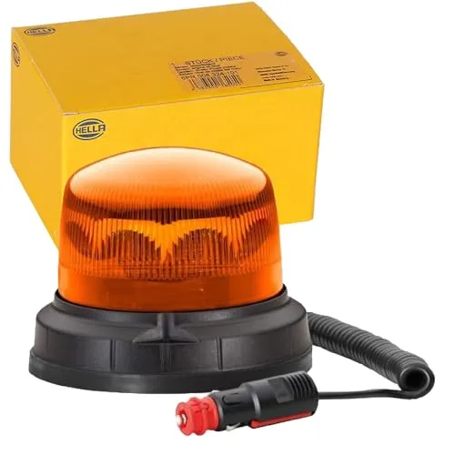 Blitz-Kennleuchte HELLA 2XD 013 979-021 - Autobeleuchtungen mit 16 LEDs, extrem temperaturbeständig von -40 bis +60°C, ideal für effektive Warnsignale und Sicherheit im Straßenverkehr.