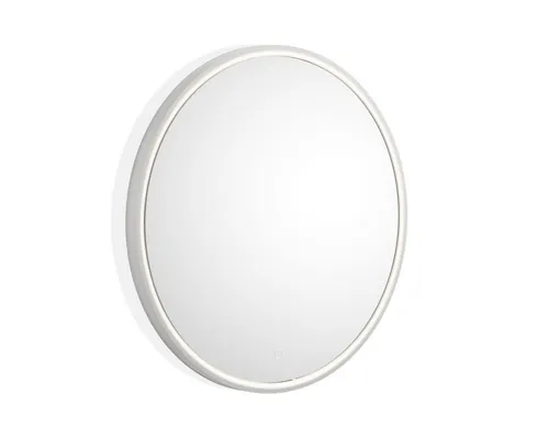 Decor Walther Kosmetikspiegel Stone Mirror LED Spiegel mit Beleuchtung Bad, T: 3,5 cm