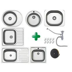 Edelstahl Einbauspülen – Modernes Design & Langlebigkeit - Sanitäranlagen & Zubehör – Hochwertige Edelstahl-Einbauspülen mit satinierten Oberflächen, pflegeleicht und ideal für den täglichen Einsatz in Küche und Gewerbe. Wählen Sie aus verschiedenen Modellen!
