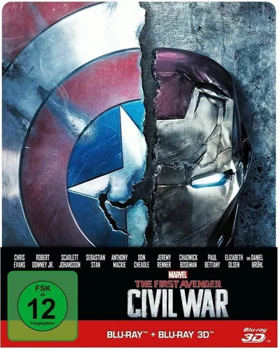 The First Avenger: Civil War 3D + 2D Blu-ray Steelbook Limited Edition