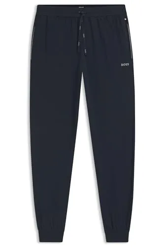 BOSS Herren Mix&Match Pants - Dark Blue403, Einheitsgröße EU - Wanderhosen mit verdecktem Bund und Tunnelzug, ideal für Komfort und Flexibilität bei Outdoor-Aktivitäten.