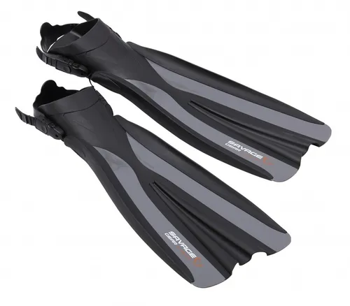 Savage Gear Belly Boat Fins Größe 42-47 - Flossen für Bellyboot Angeln, Länge 70cm, ideal für alle Fischarten in Süß- und Salzwasser, aus robustem Gummi für optimalen Komfort.