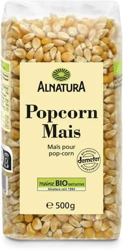 ALNATURA Bio-Popcornmais 500 g - Für knusprigen Popcorngenuss - ALNATURA Bio-Popcornmais 500 g, ideal für die Zubereitung von frischem, knusprigem Popcorn – perfekt für Filmabende oder Snacks zwischendurch.