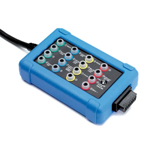 OBDII CAN Test Box - Automotive Oszilloskope - Praktische 16-Pin CAN Test Box für Fahrzeugdiagnosen. Überprüfen Sie schnell Spannungen und Signalqualitäten am OBDII-Anschluss. Ideal für professionelle Anwendungen.