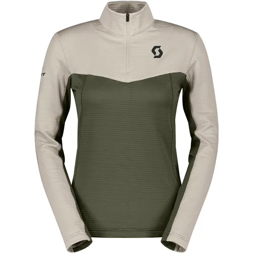 Scott Damen Skishirt DEFINED LIGHT dust white-douglas green - L