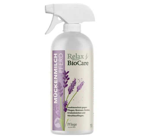 EPONA Insektenschutz-Spray Relax BioCare für Pferde - Effektives Insektenschutz-Spray für Pferde, 500 ml, schützt zuverlässig vor Insektenstichen. Ideal für den Einsatz im Freien und sorgt für entspannte Ausritte.