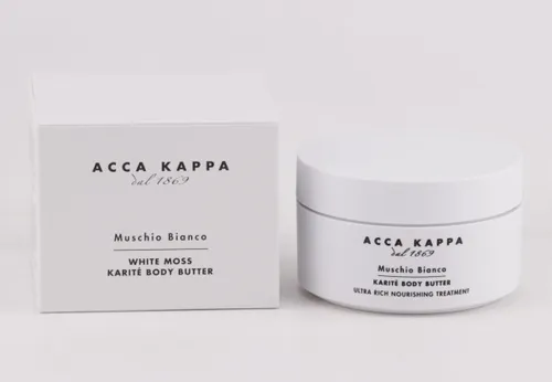 Acca Kappa Muschio Bianco Body Butter 200 ml - Luxuriöse Body Butter für Damen, spendet intensive Feuchtigkeit und hinterlässt einen zarten Moschusduft.