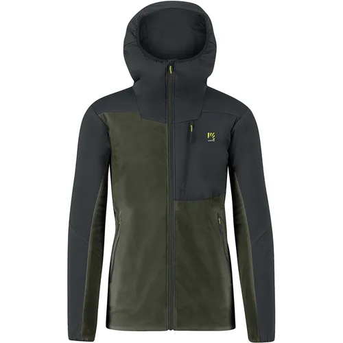 Karpos Herren Castore Jacke in Oliv (Größe L) - Wärmeisolierende Isojacke mit Primaloft Gold Active-Füllung, ideal für Outdoor-Aktivitäten und winddichten Schutz.