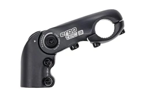 Lenker Vorbau Ahead Fahrrad HUMPERT Ergotec Kobra Vario Ahead 40 Verstellbar 1 1/8", 90 mm Schwarz