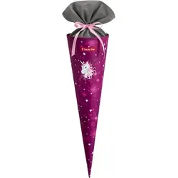 Step by Step Schultüte „Sweet Unicorn Nuala“, Beere-rosa - Schultüten aus recycelten PET-Flaschen, mit 5 l Füllvolumen, sicherem Stoffverschluss und passendem Design für den Schulranzen.
