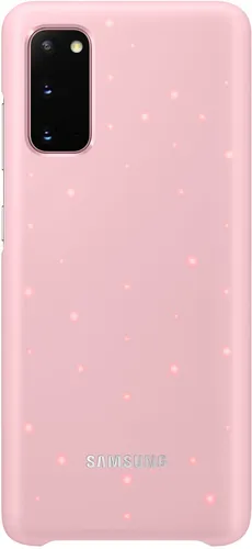 Samsung LED Cover EF-KG980 für Galaxy S20, Pink - Smart Cover mit LED-Anzeige, schützt Ihr Galaxy S20 stilvoll und funktional. Ideal für modebewusste Nutzer, die ihr Smartphone individuell gestalten möchten.