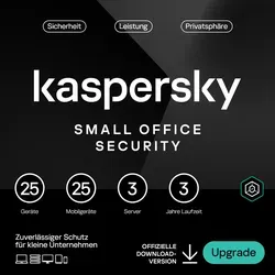 Kaspersky Small Office Security, 1 Lizenz(en), 3 Jahr(e)