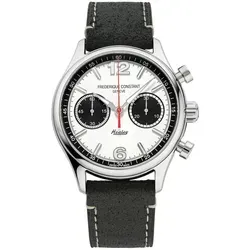 Frederique Constant Chronograph 'Vintage Rally Healey' Herren Uhr FC-397HSB5B6 - Schwarz/Weiß