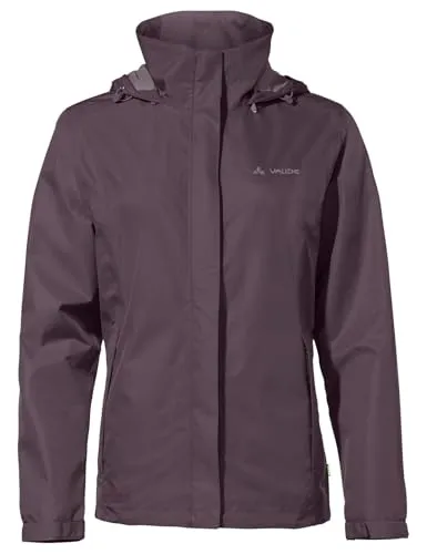 VAUDE Damen Women's Escape Light Jacket - Hochwertige Regenjacke, Blackberry, 36 EU - Funktionsjacken: Leichte, atmungsaktive und wasserdichte Jacke mit CELEX ACTIVE Membran, ideal für wechselhaftes Wetter und umweltfreundlich produziert.